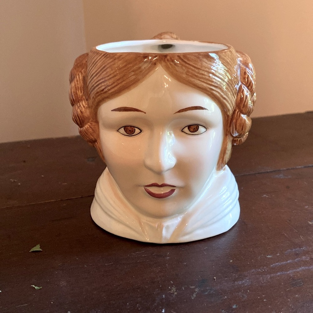 Star Wars Princess Leia, Coffee Mug 3D Head Made by Sigma 16 Ounces Vintage ☕️
